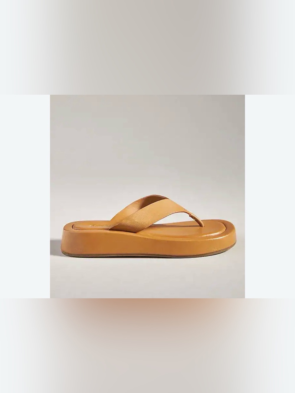 Seychelles Nautical leather platform sandal, size 8